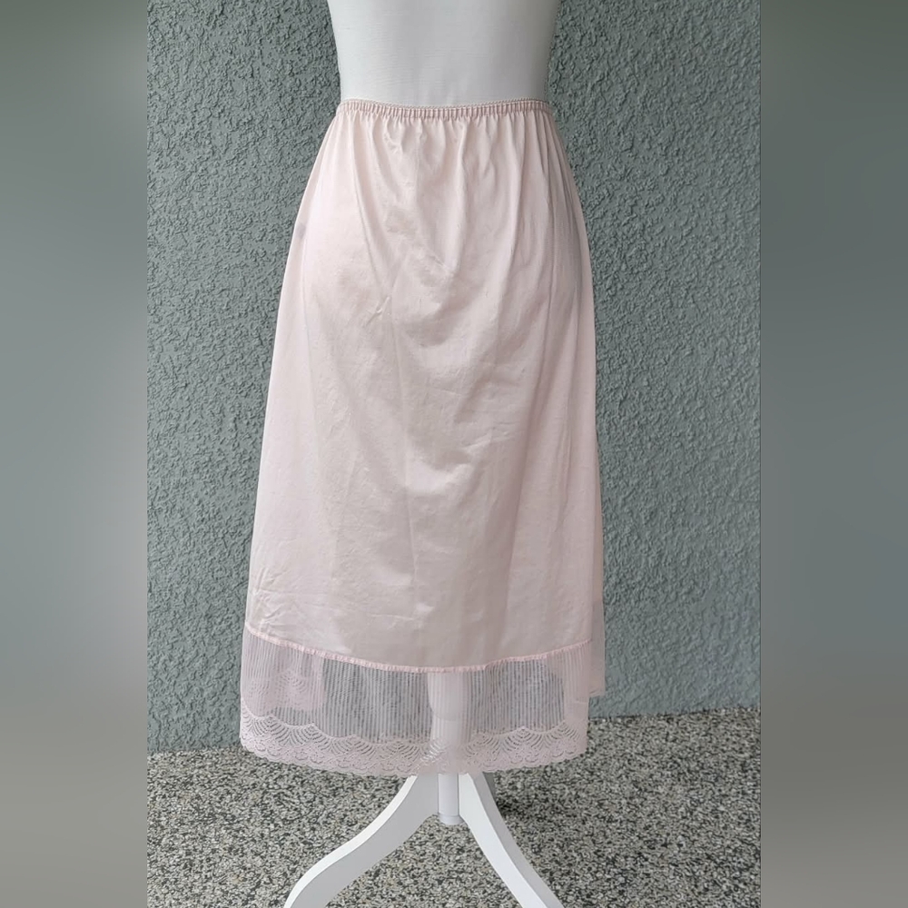 Ashley Taylor Light Pink Midi Slip Skirt